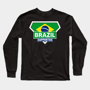 Brazilian Super Flag Long Sleeve T-Shirt